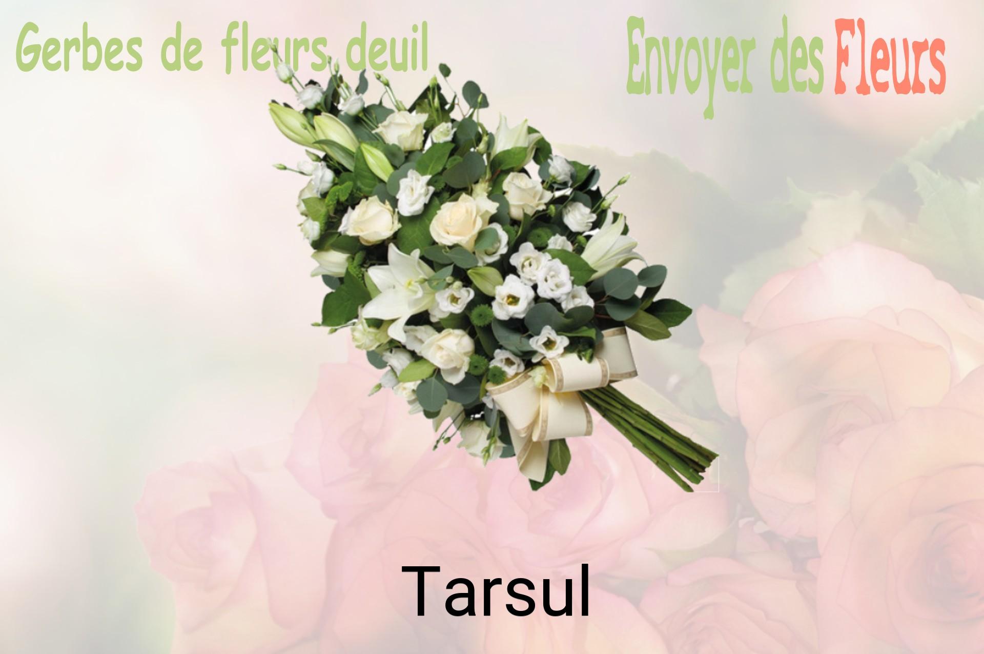 Gerbe de fleurs de deuil livrée à Tarsul
